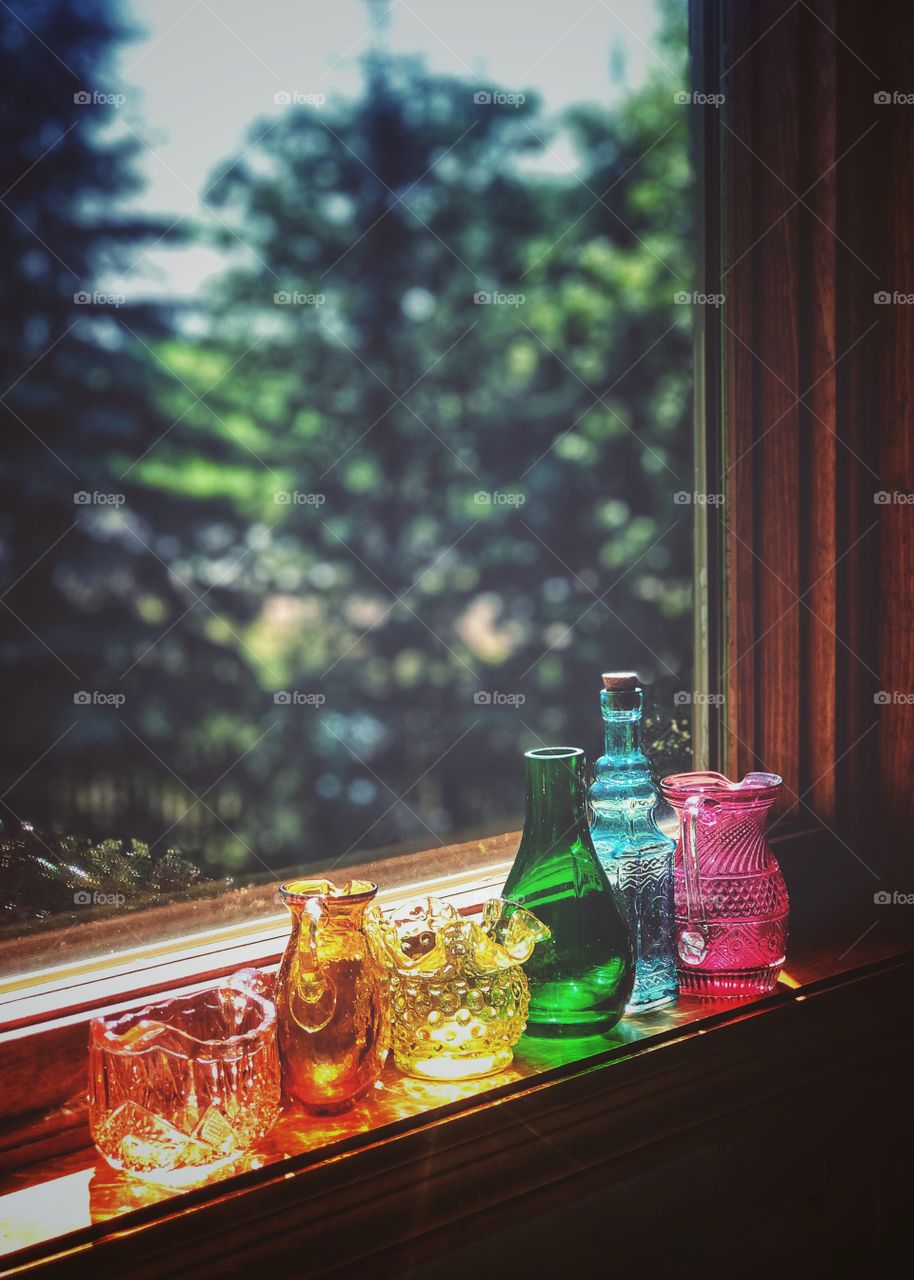 Collection of Colored Glass
