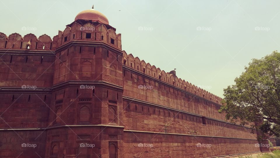 red fort, delhi, india