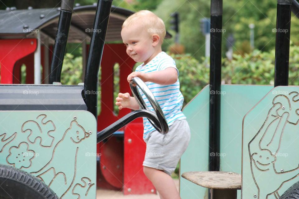 Boy at playground