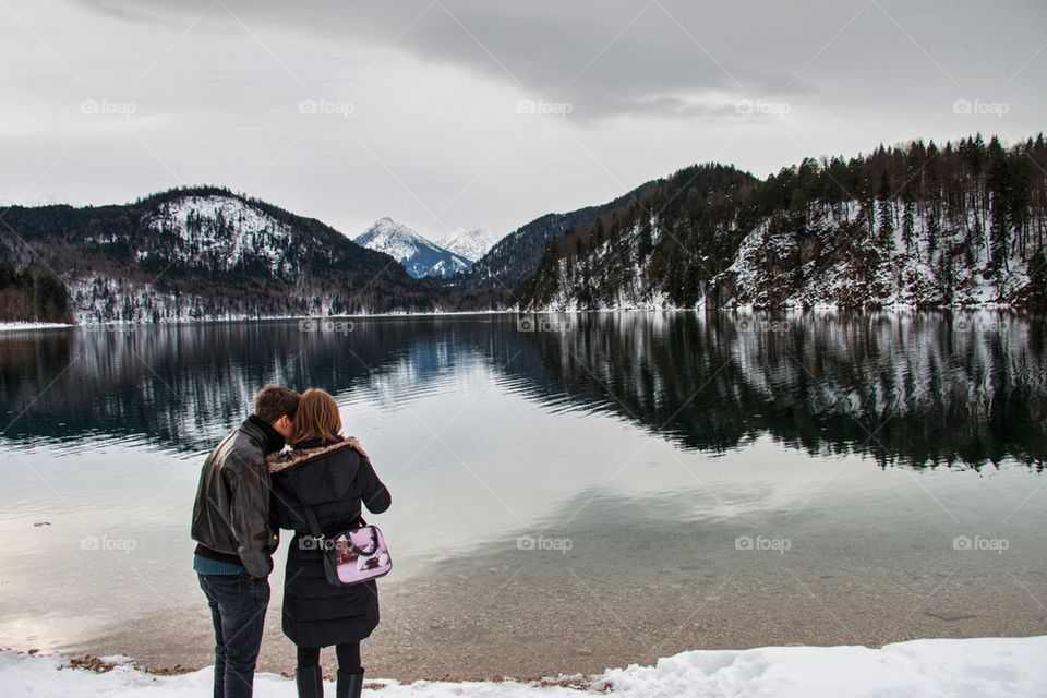 Couple at the lake