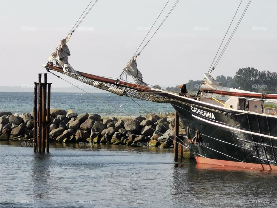 Altes Segelschiff - Zweimaster