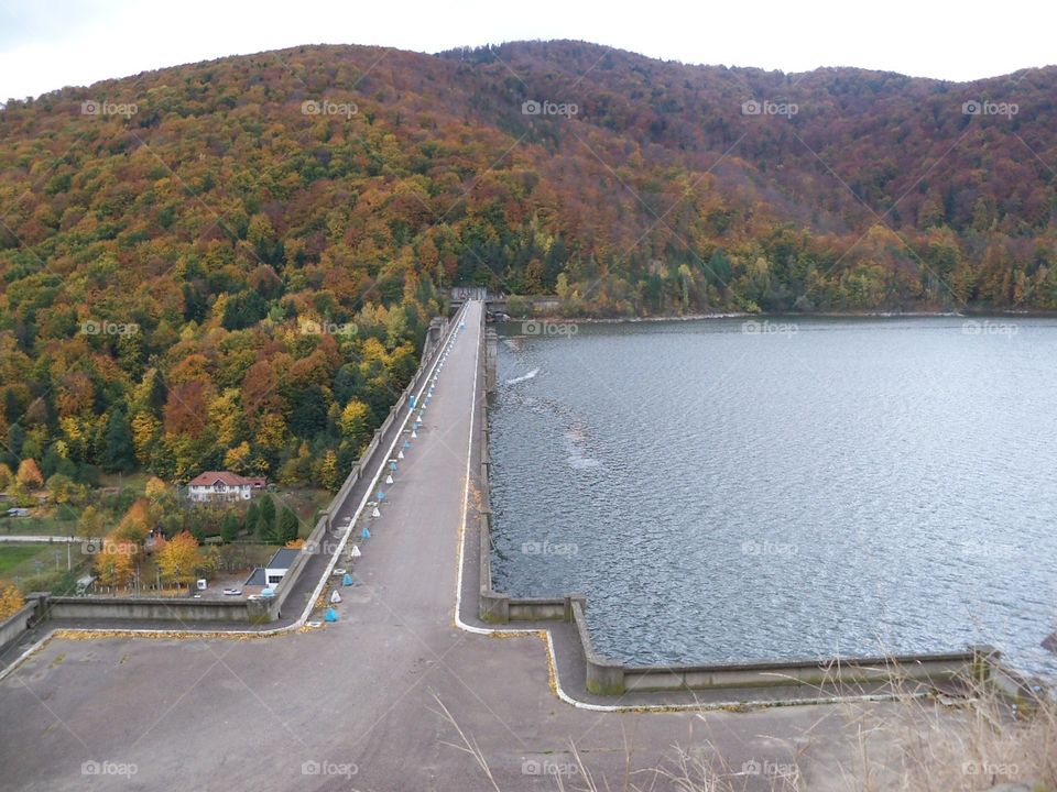 mountain dam