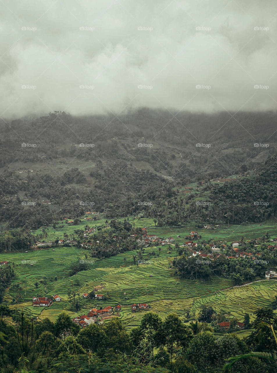 beautiful landscapes in the Southern Garut countryside