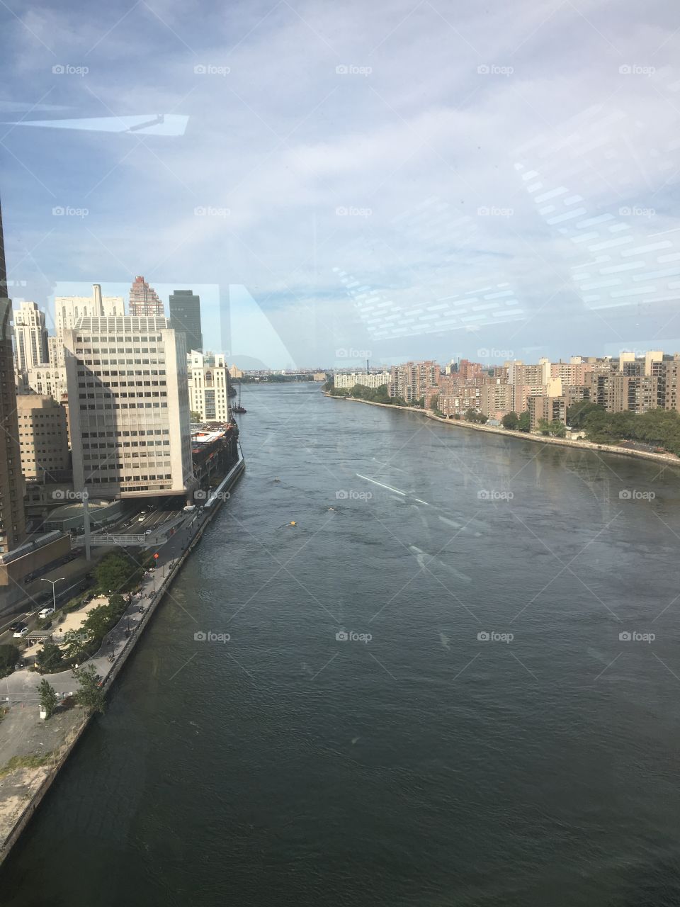 Looking out over the east river 
