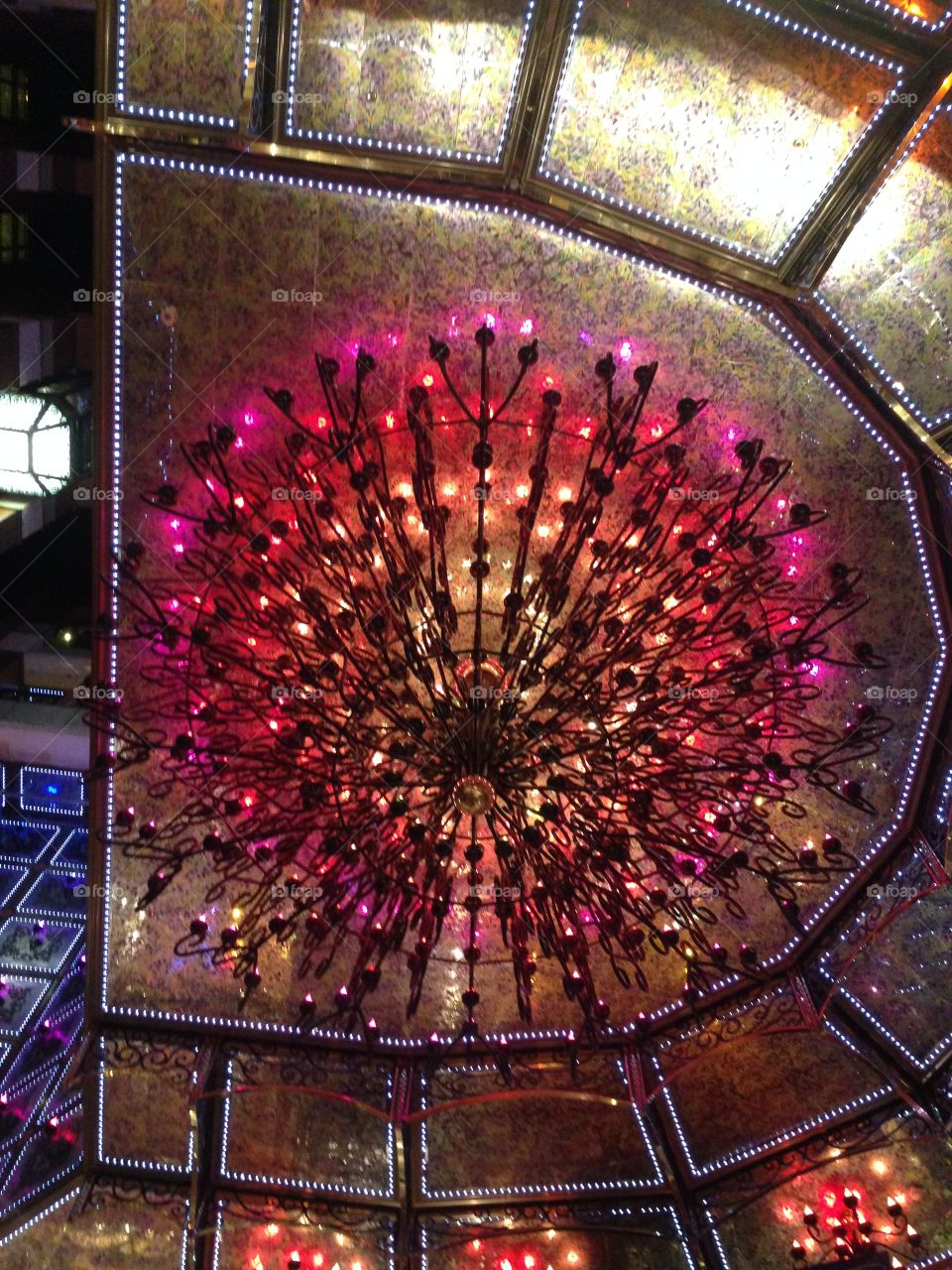 Cruise ship atrium chandelier