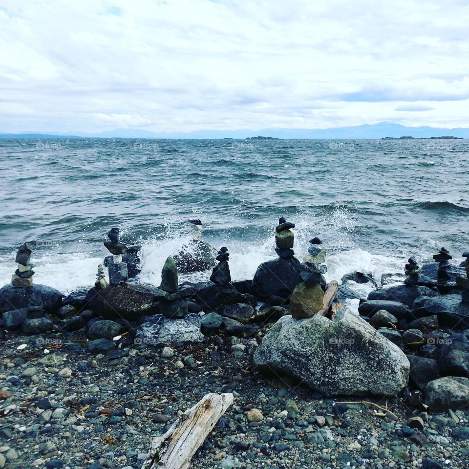 Rock stacking