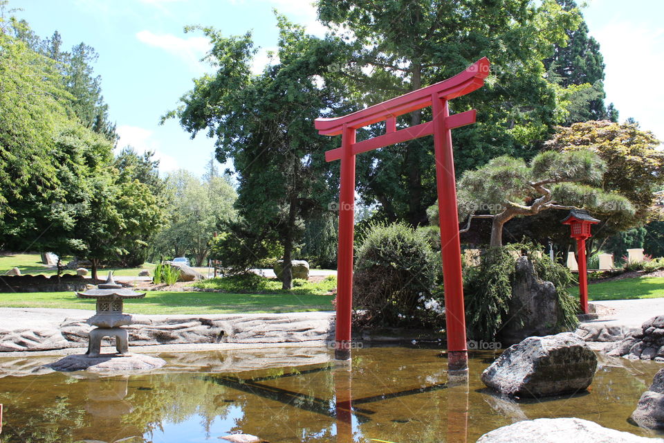 Japanese garden in Tacoma Washington