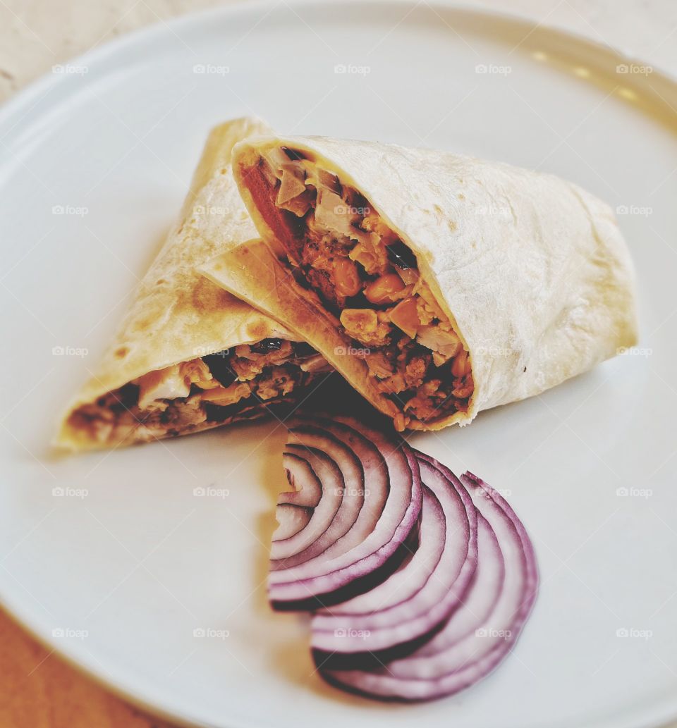 home made tortilla.. nice and tasty