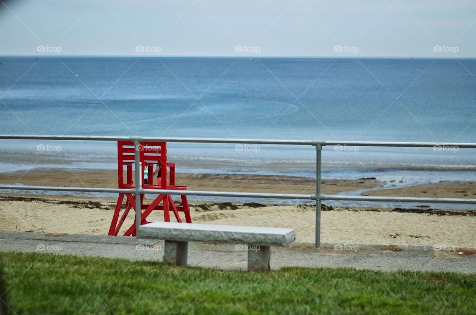 bench at the beach . summer's here 