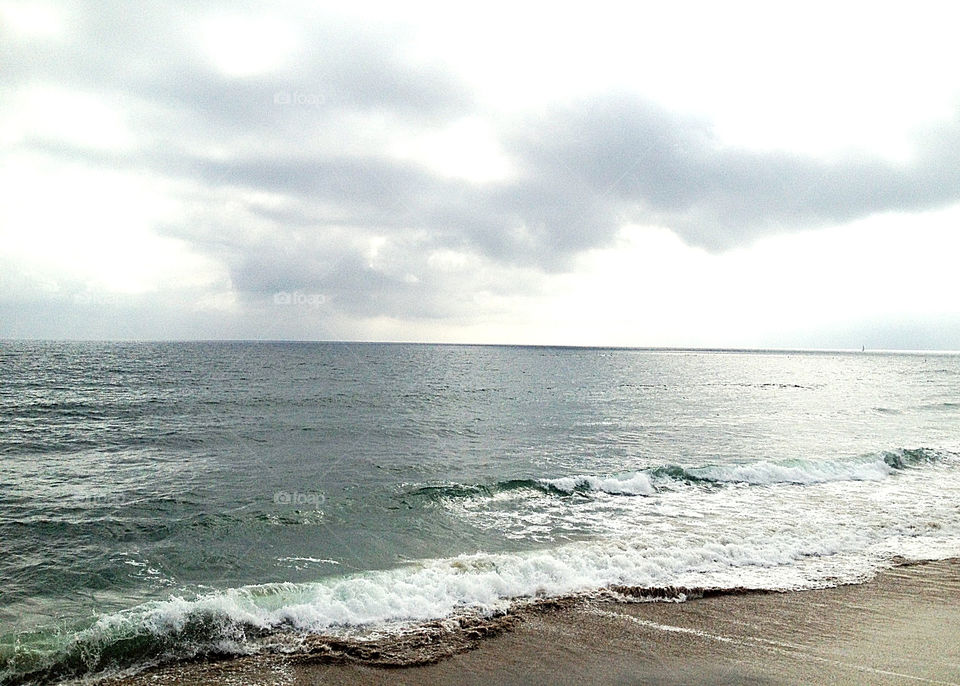 beach ocean sea waves by obiora