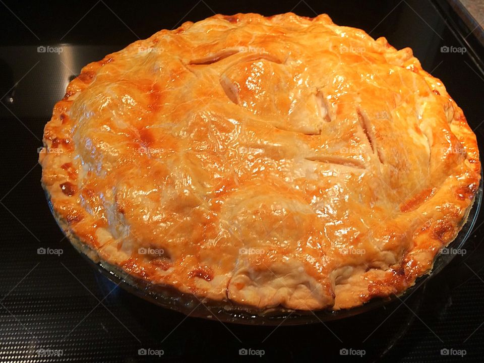 Homemade apple pie 
