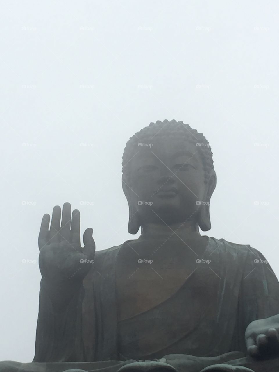 Ngong Ping, Lantau Island, Buddha in Hong Kong.