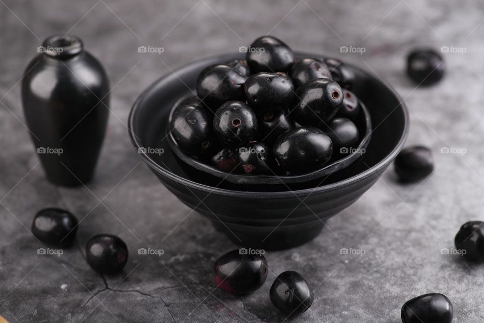 Indian Jamun Fruit or Jambolan or Indian Blackberry