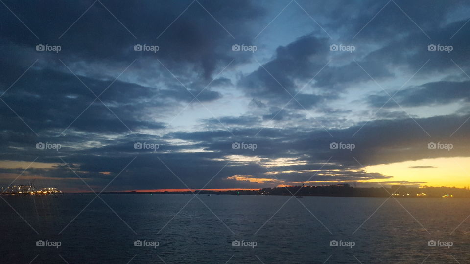 Dramatic sky on an English summer evening