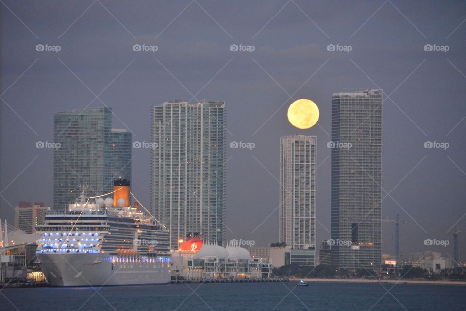 Moon over Miami