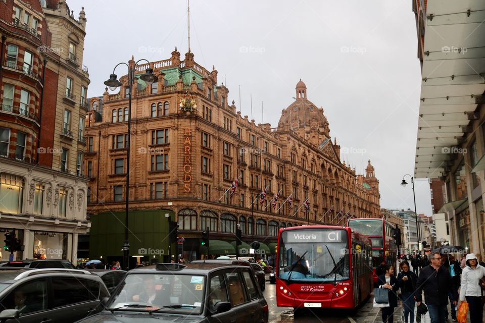 Harrods Department Store. London, England