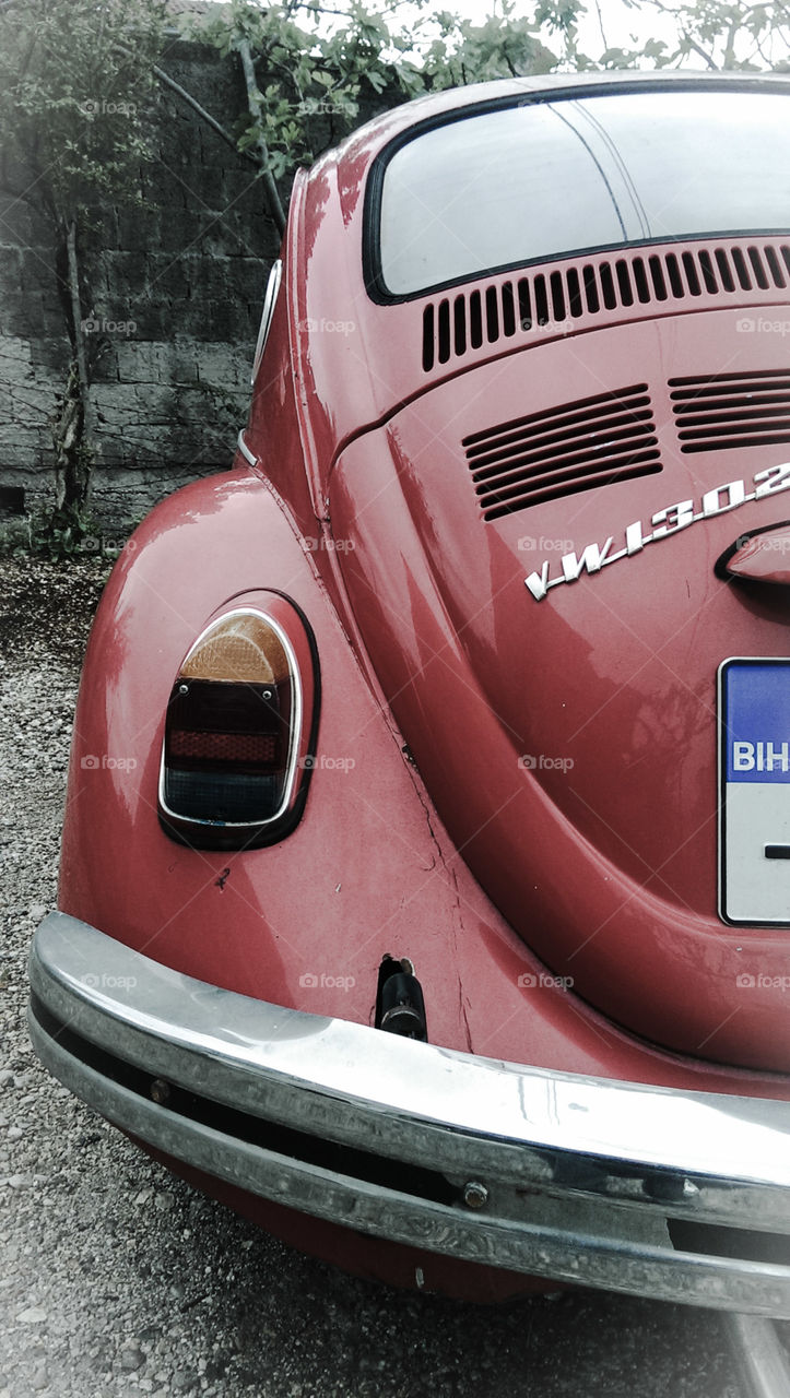 vw 302. red powerfull car 