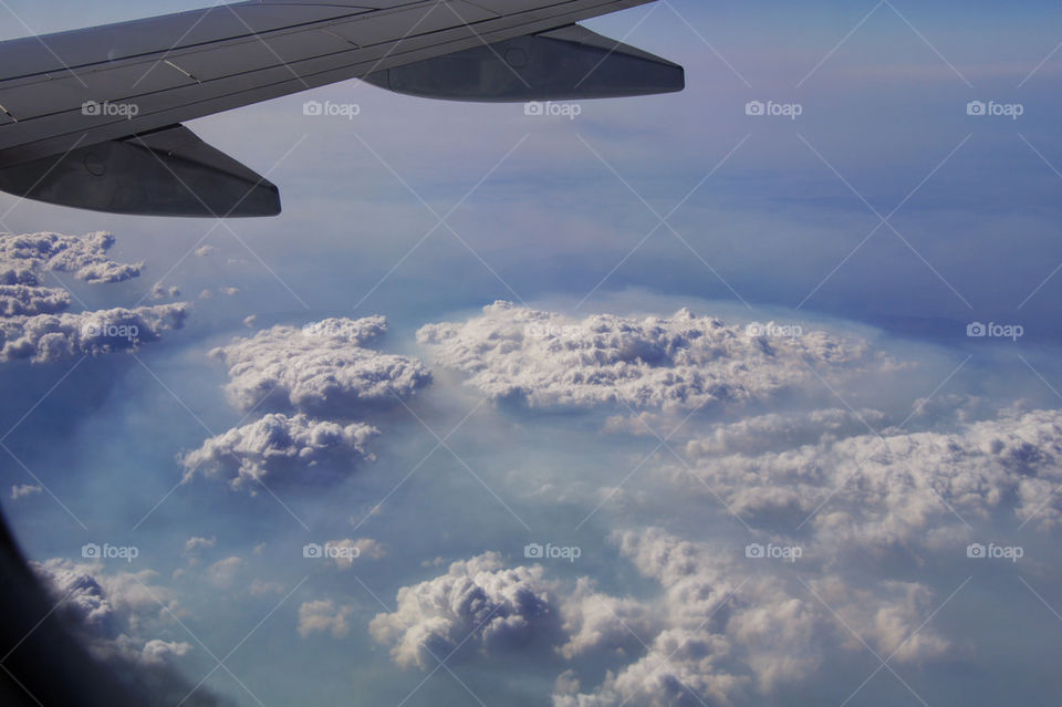 sky summer clouds wing by peder66