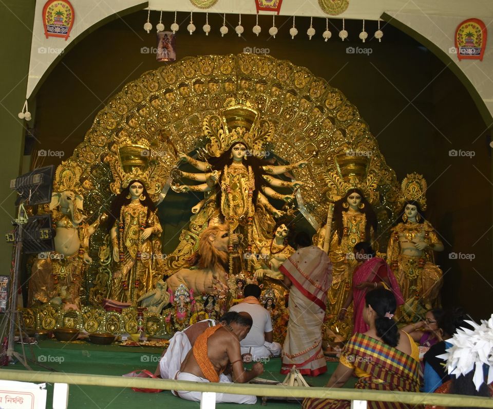 Durga idol