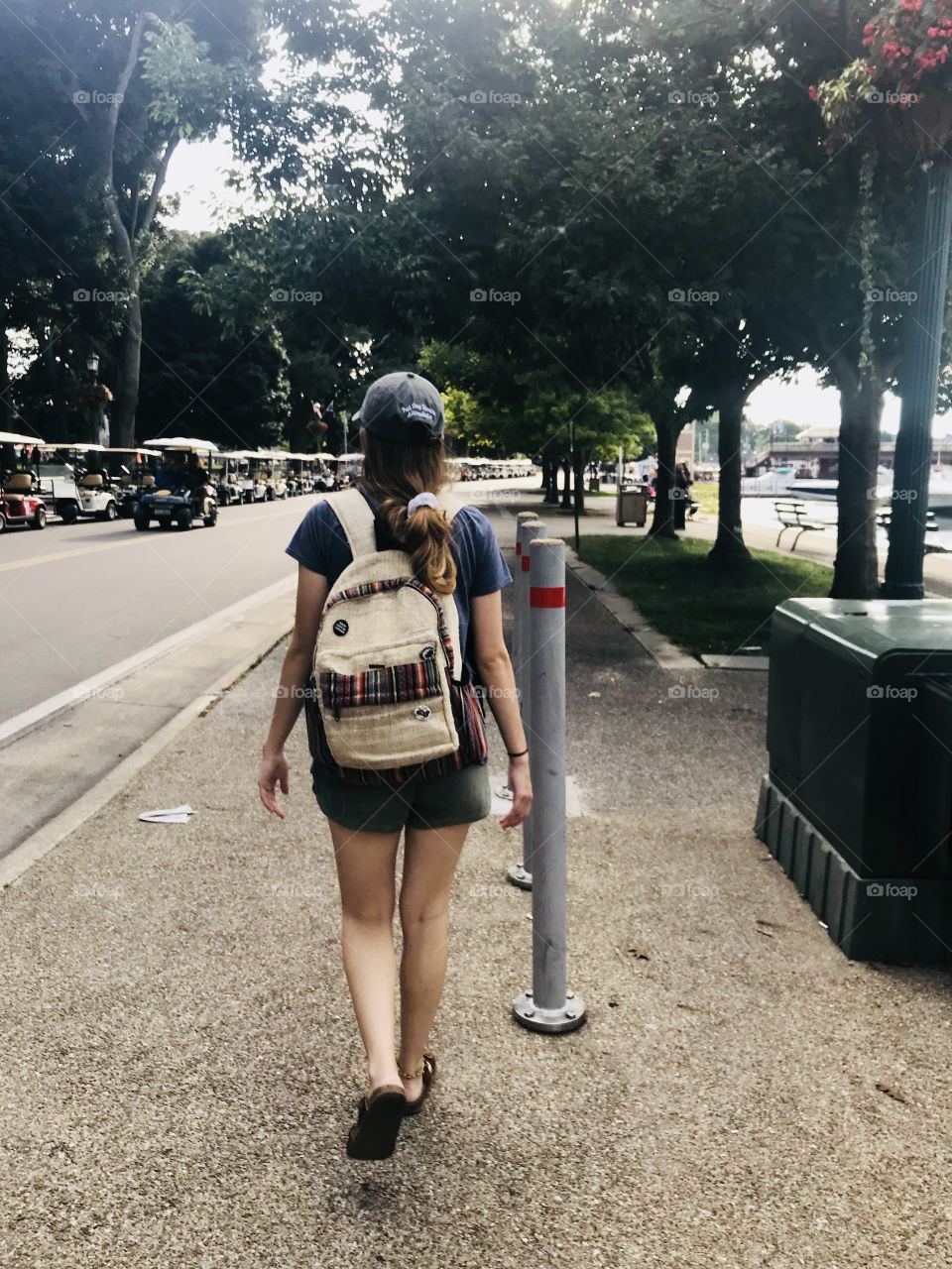 Teen Walk on the bay