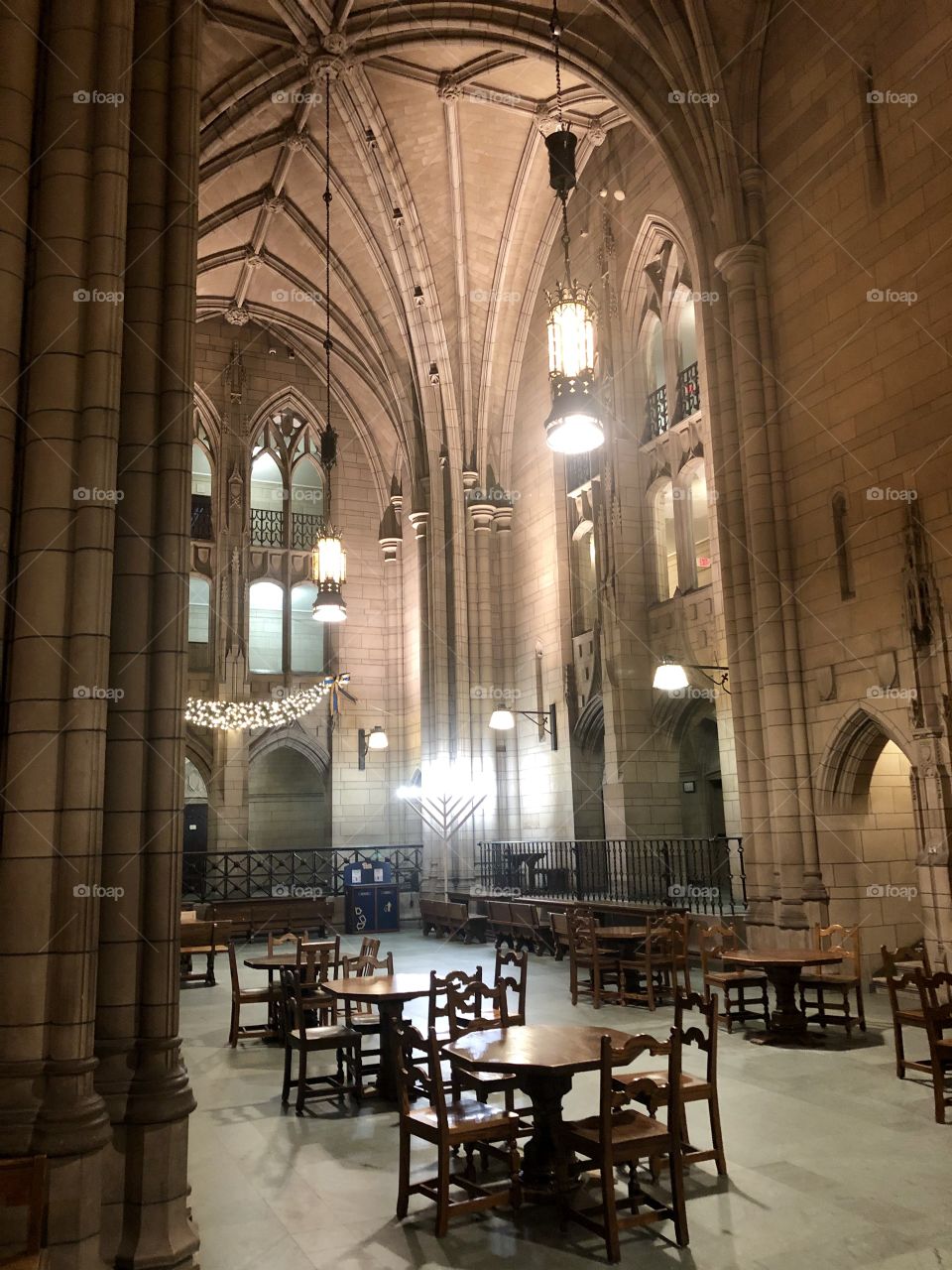 Tables in Cathedral of Learning