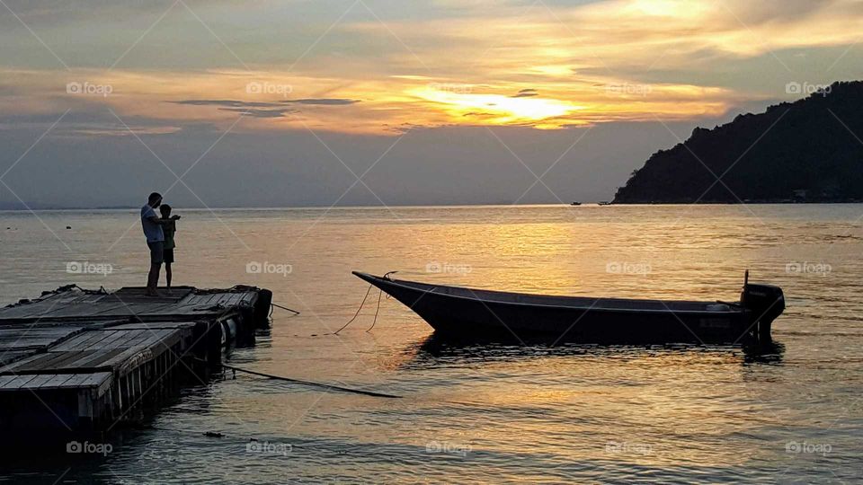 sunset on perhentian