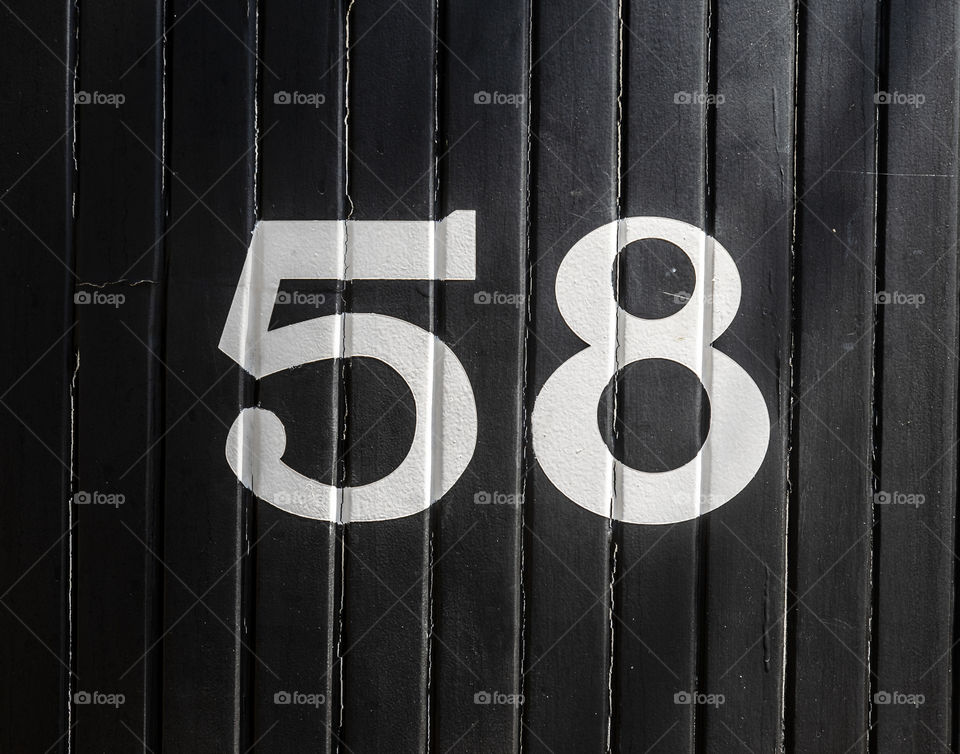 The number 58
