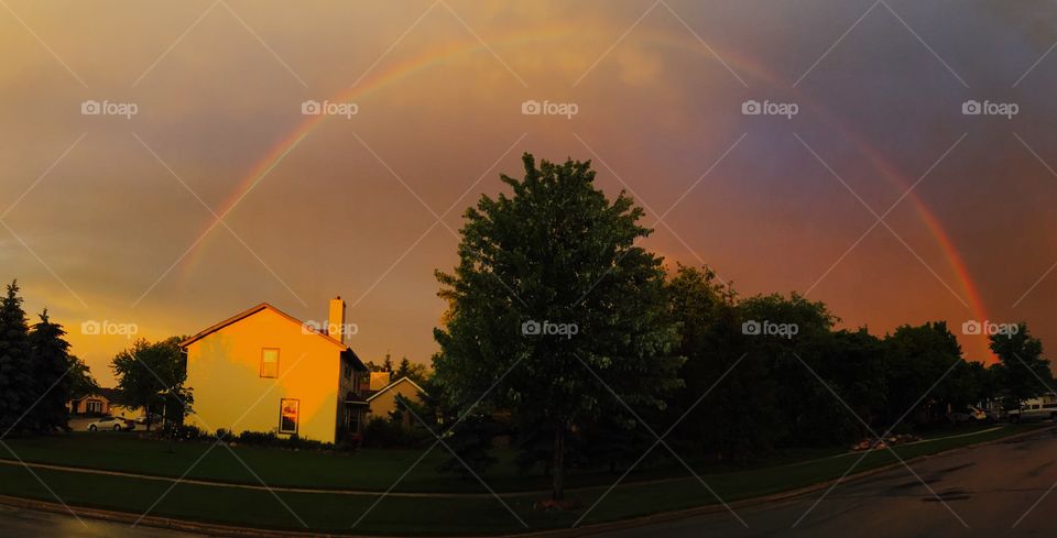 Rainbow after a summer storm... 