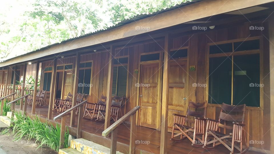 Our room at the Laguna Lodge. Tortuguero, Costa Rica.