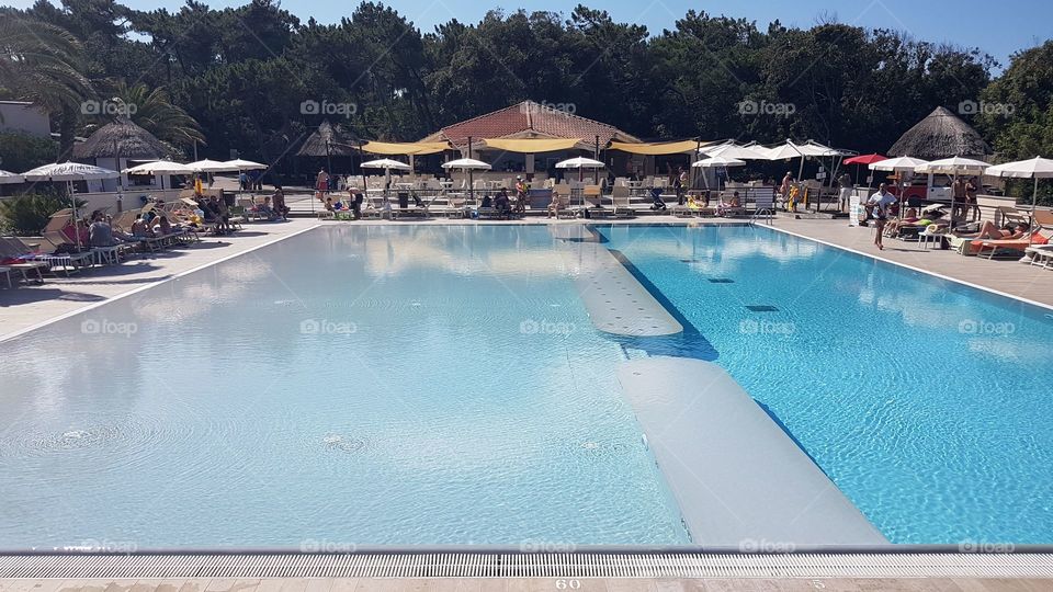 Swimming pool of a resort