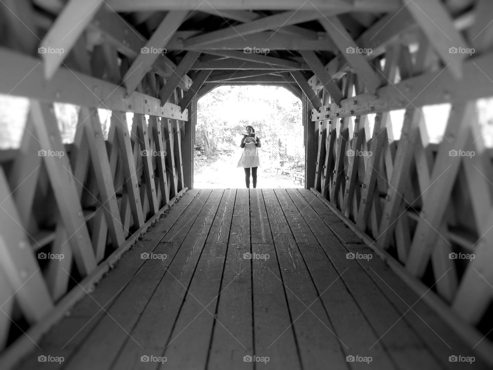 Inside the Covered Bridge