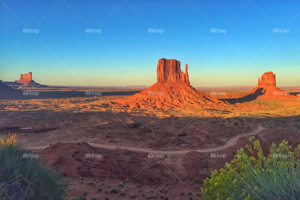 Monument Valley at dusk