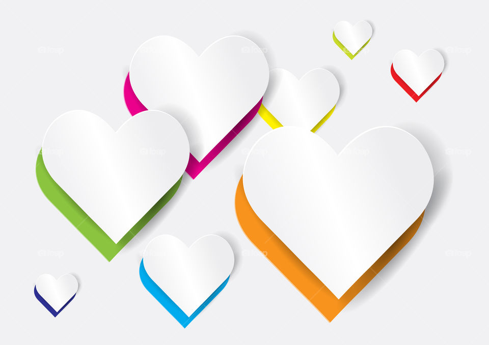 Heart shape abstract design