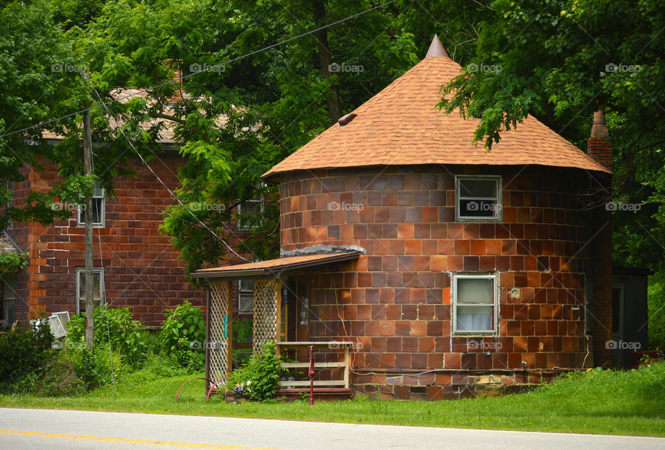 Round house in Haydenville, Ohio