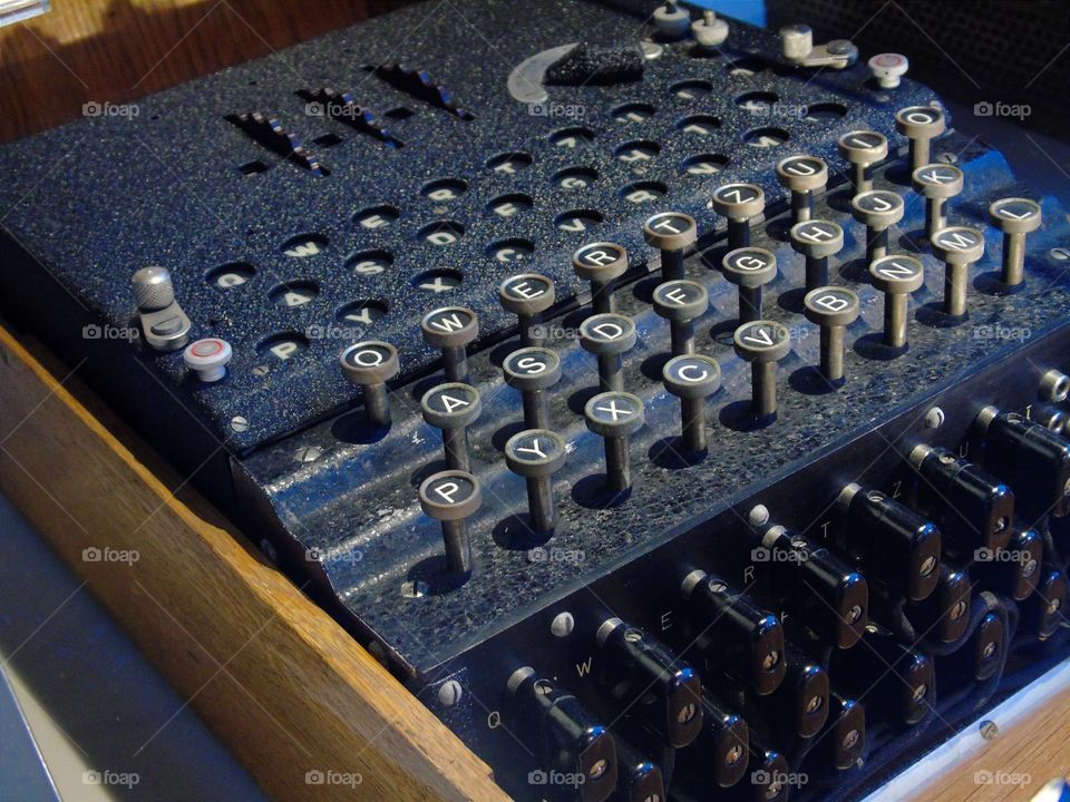 Enigma Machines, encipher, Imperial War Museum, London