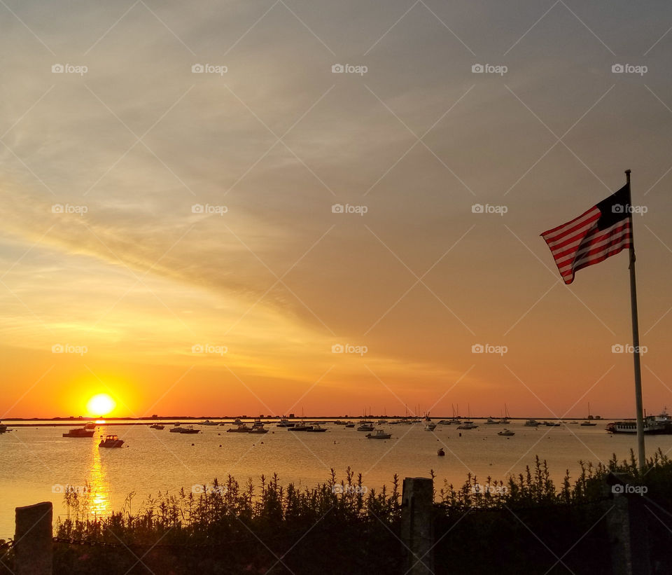sunrise on the harbor