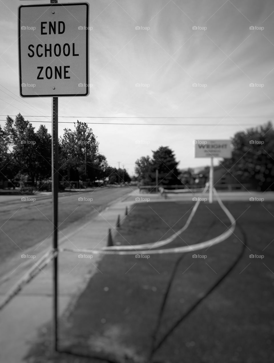 Caution: End School Zone