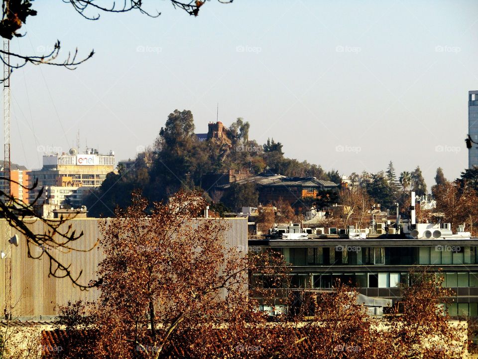 vista del Cerro Santa Lucía