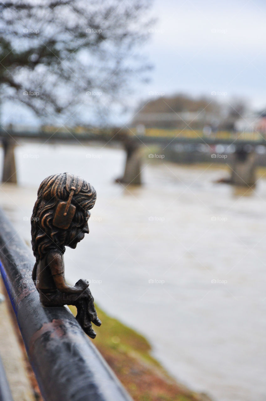 Mini sculpture of Jon Lord in Uzhgorod, Ukraine