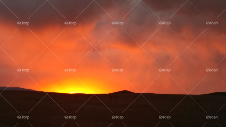 Sunset in Laramie, WY