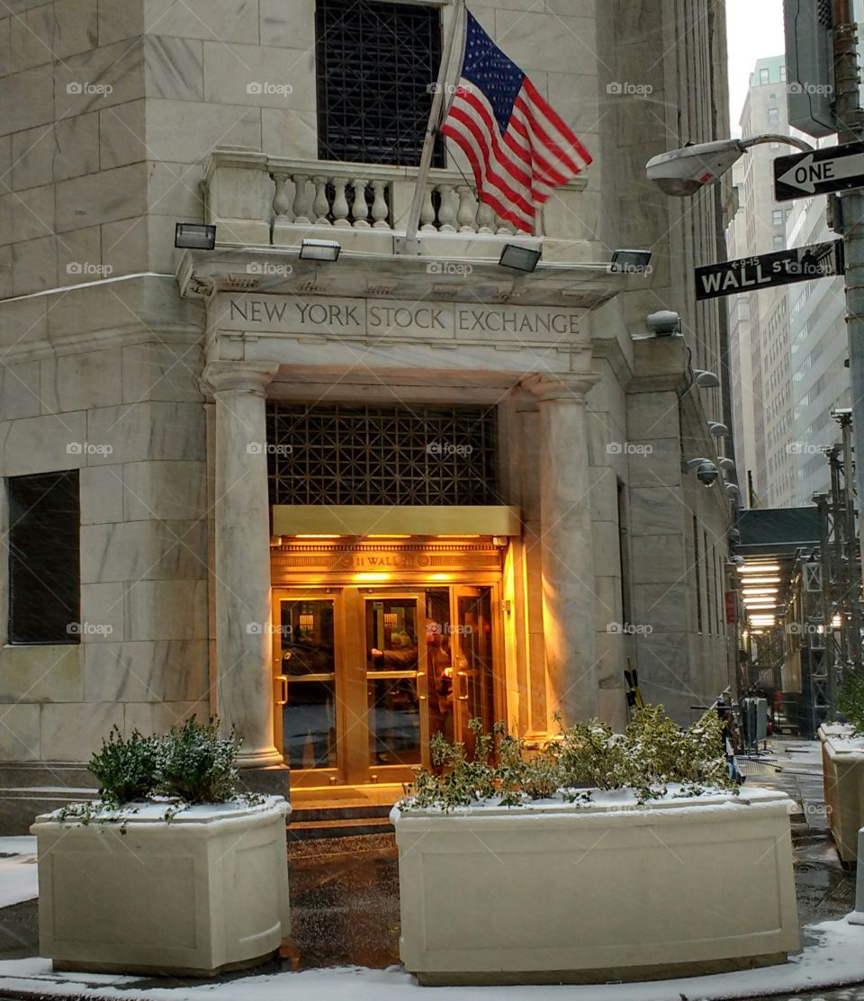 Main Door to the New York Stock Exchange