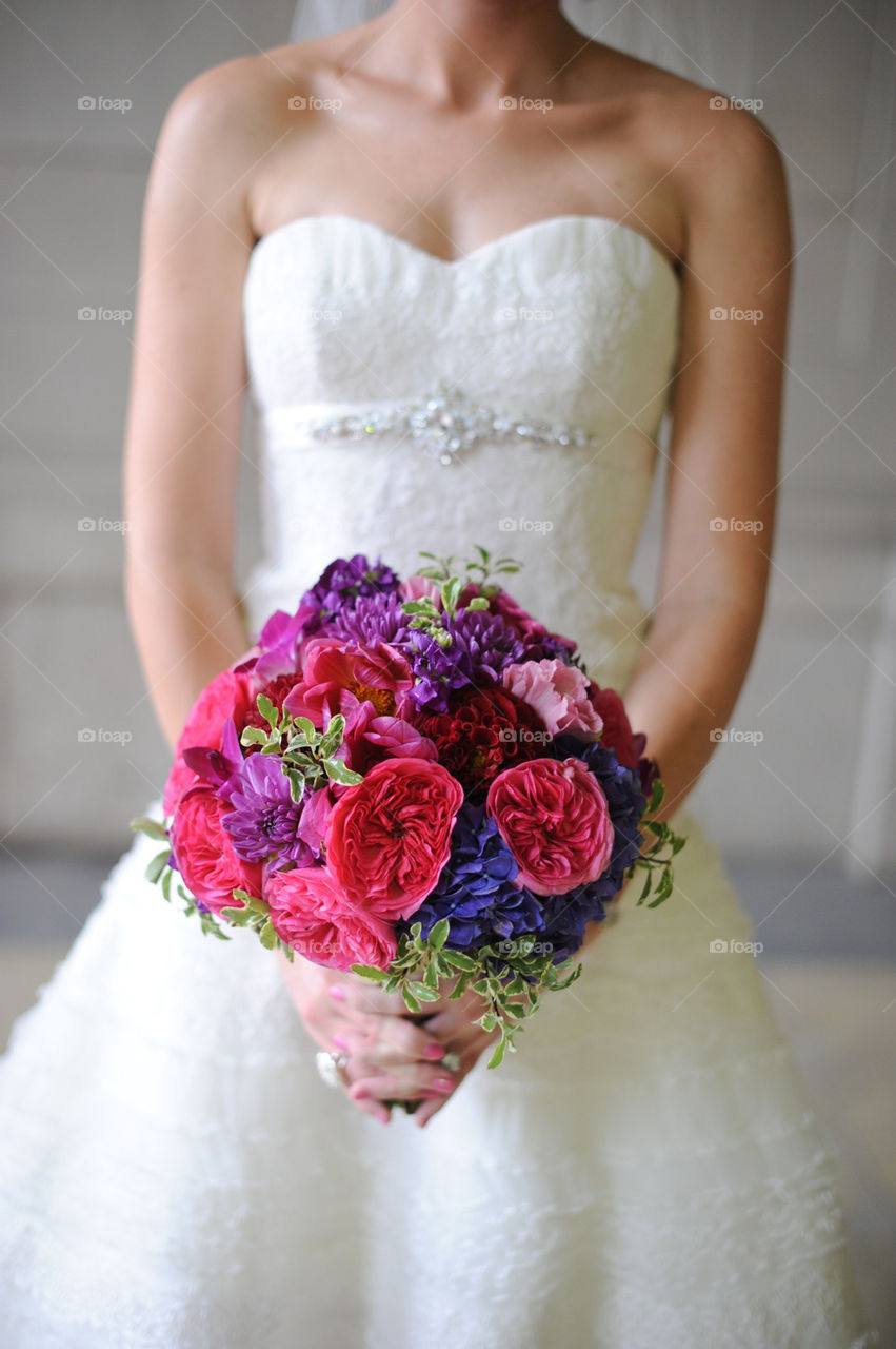 flowers dress wedding bouquet by amkrak