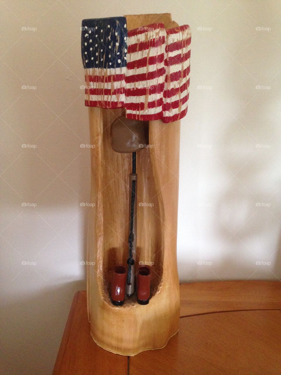 Father-in-laws handcarved tribute to fallen soldier