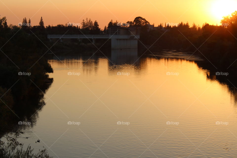 Water, Lake, Dawn, No Person, Reflection