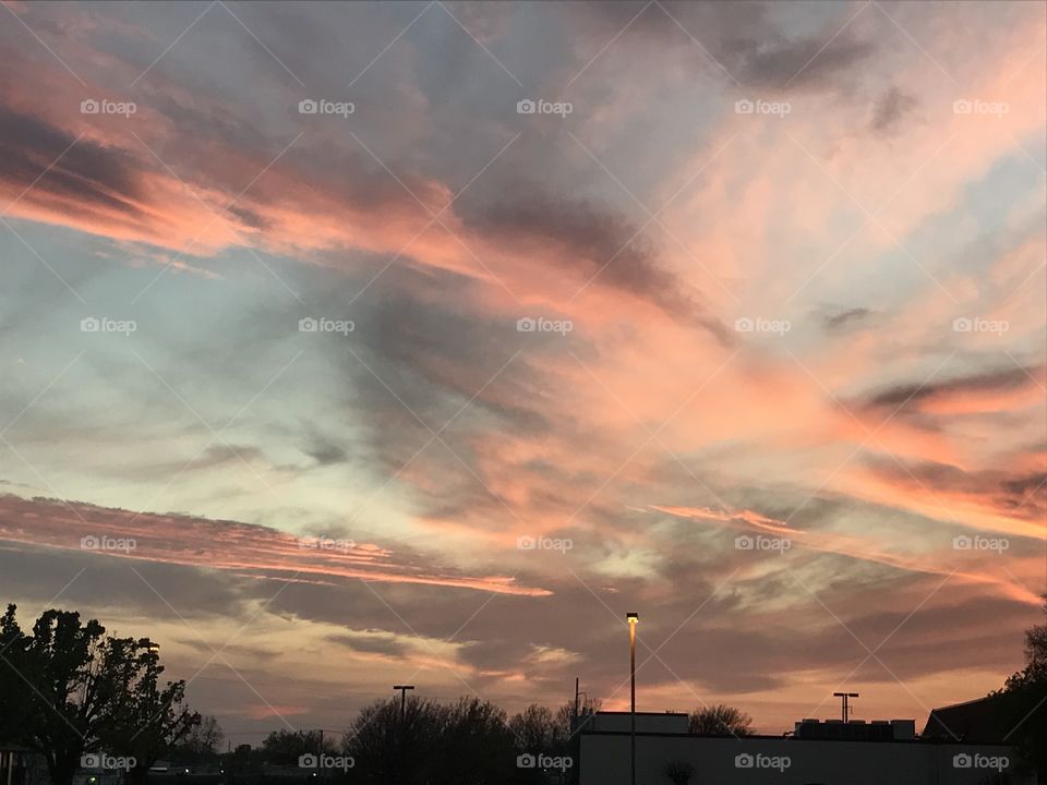 Sunset from Broken Arrow, Oklahoma