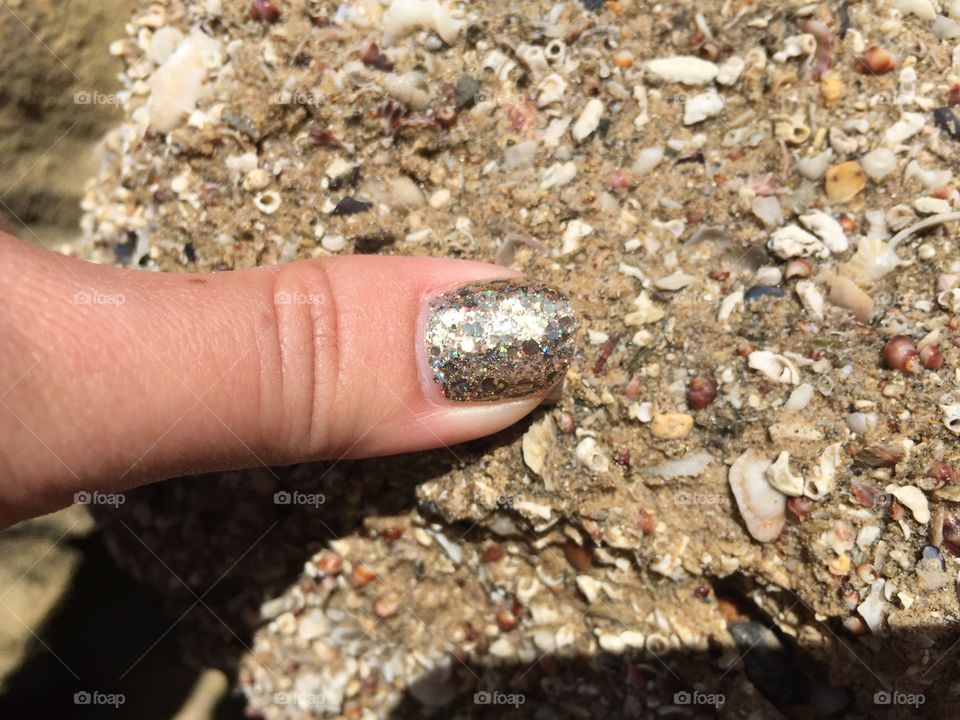 Seashells nail
