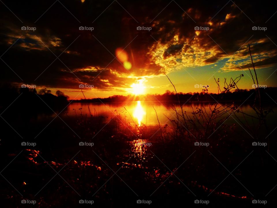 Beautiful sunset view 