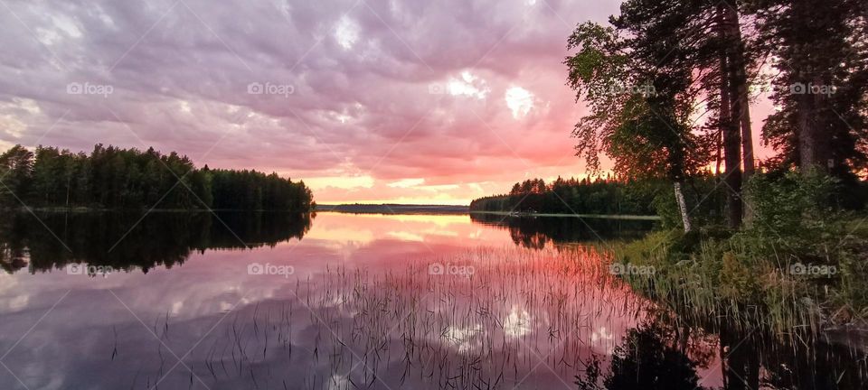 Awesome sunset from Finland