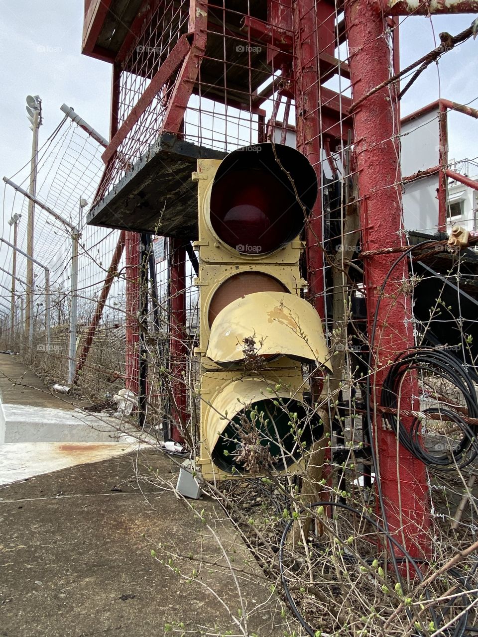 Abandoned place race racetrack red light 