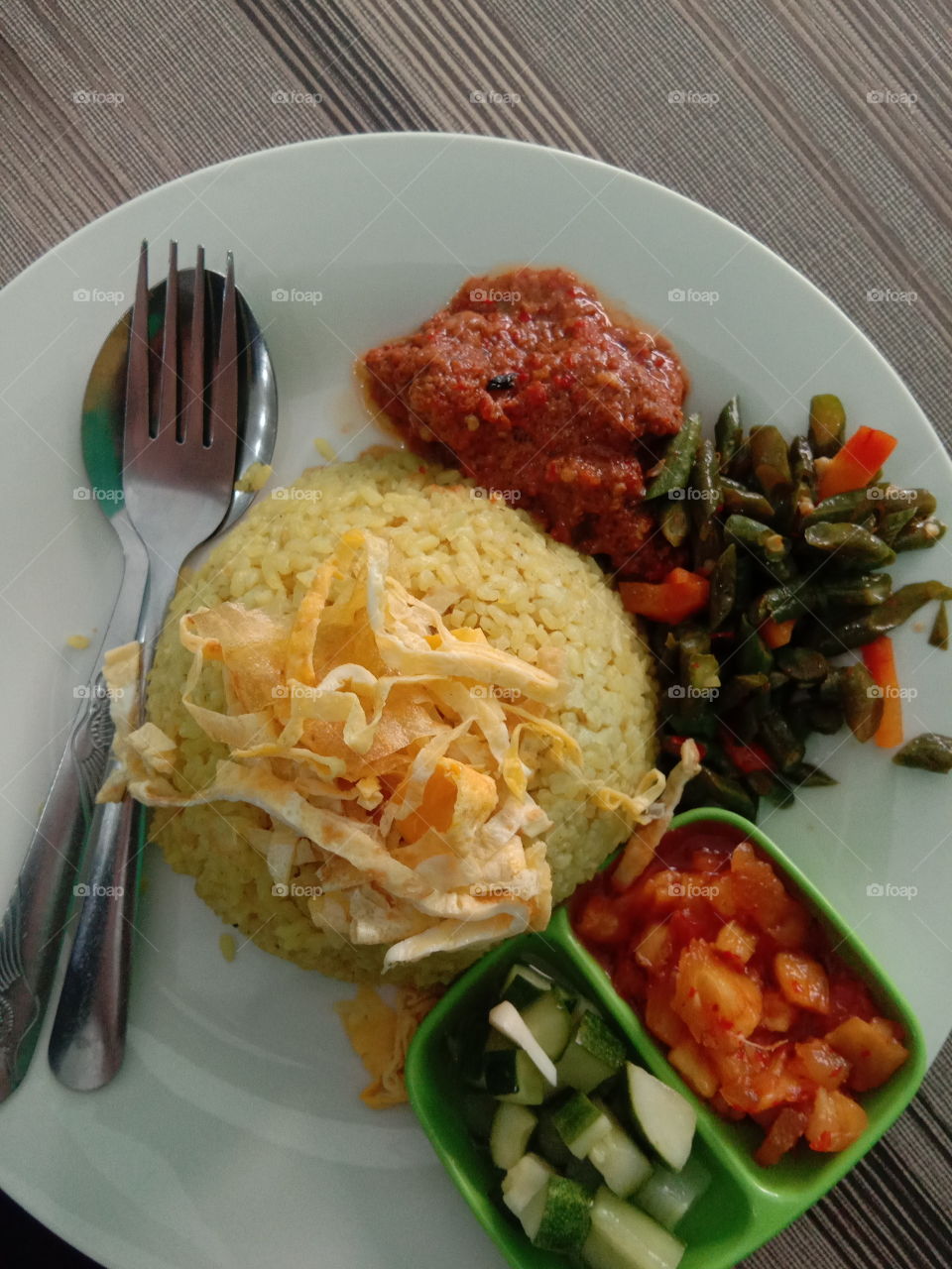 nasi minyak makanan khas palembang, indonesian food